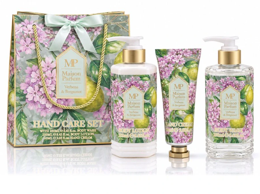 Maison Parfum Verbena & Bergamot – Luxusní dárková kosmetická sada na ruce
