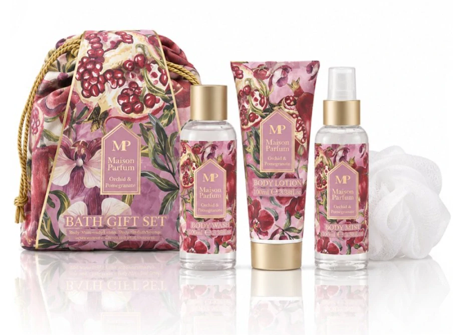 Maison Parfum Orchid & Pomegranate – Luxusní dárková tělová sada