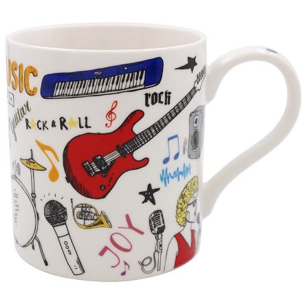 LP95541 hrnek  rovný LOVE MUSIC