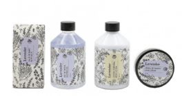 BNS60995 Kosmetický set LEVANDULE kovový koš