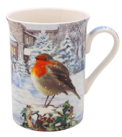 LP53723 hrnky 2 kusy set  CHRISTMAS ROBINS