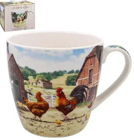 LP95940 hrnek slepice na dvorku