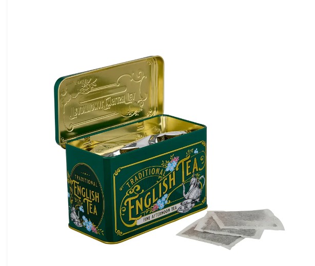 RS78 Anglický čaj 40 ks v plechu VINTAGE VICTORIAN Dark Green
