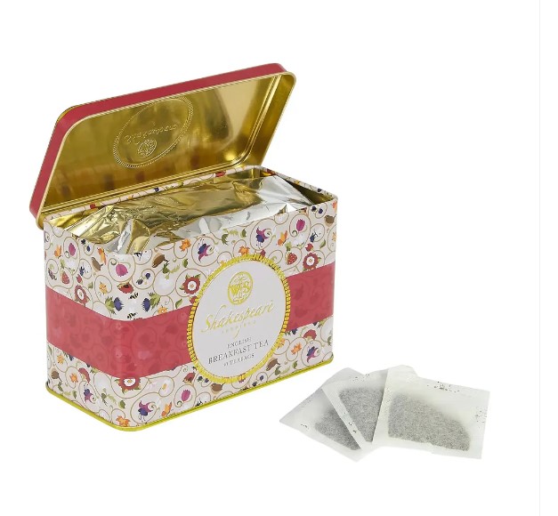 SB01 Anglický čaj 40 ks v plechu SHAKESPEARE