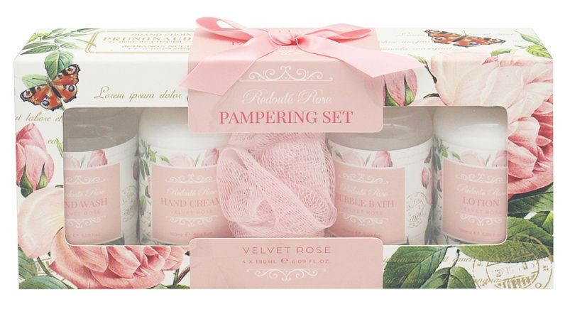 Dárková sada pěti produktů VELVET ROSE 4x150ml
