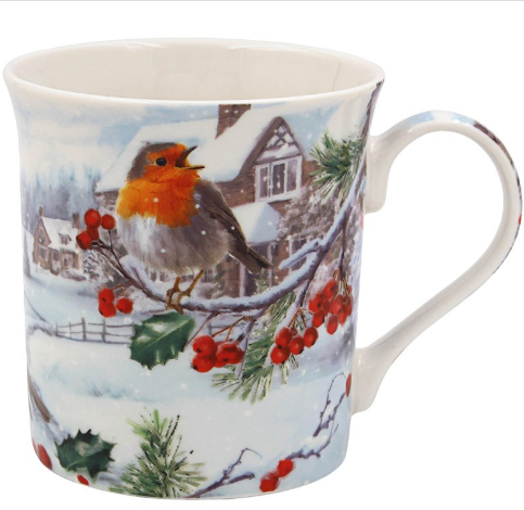 LP54252 Cristmas Robins hrnek snídaňový