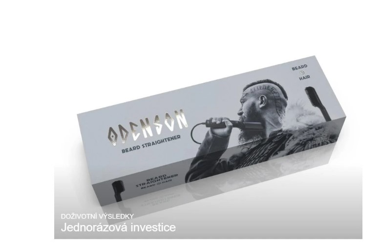 ODENSON žehlička na vousy se síťovým dobíjením