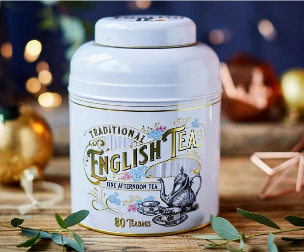 MD04 Anglický čaj 80 ks kulatá dóza bílá 