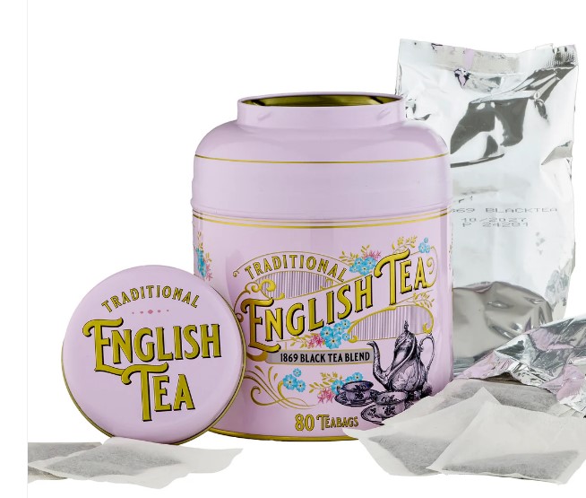 MD12 Anglický čaj 80 ks dóza růžová