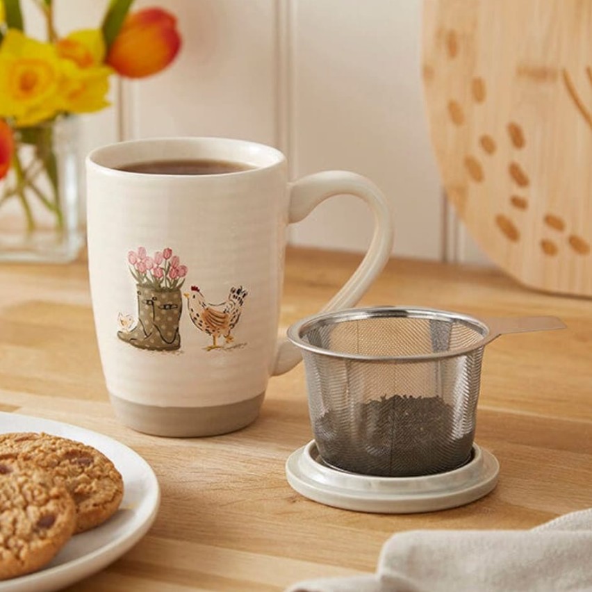 Hrnek Cooksmart Hen House Lane Infuser 385ml