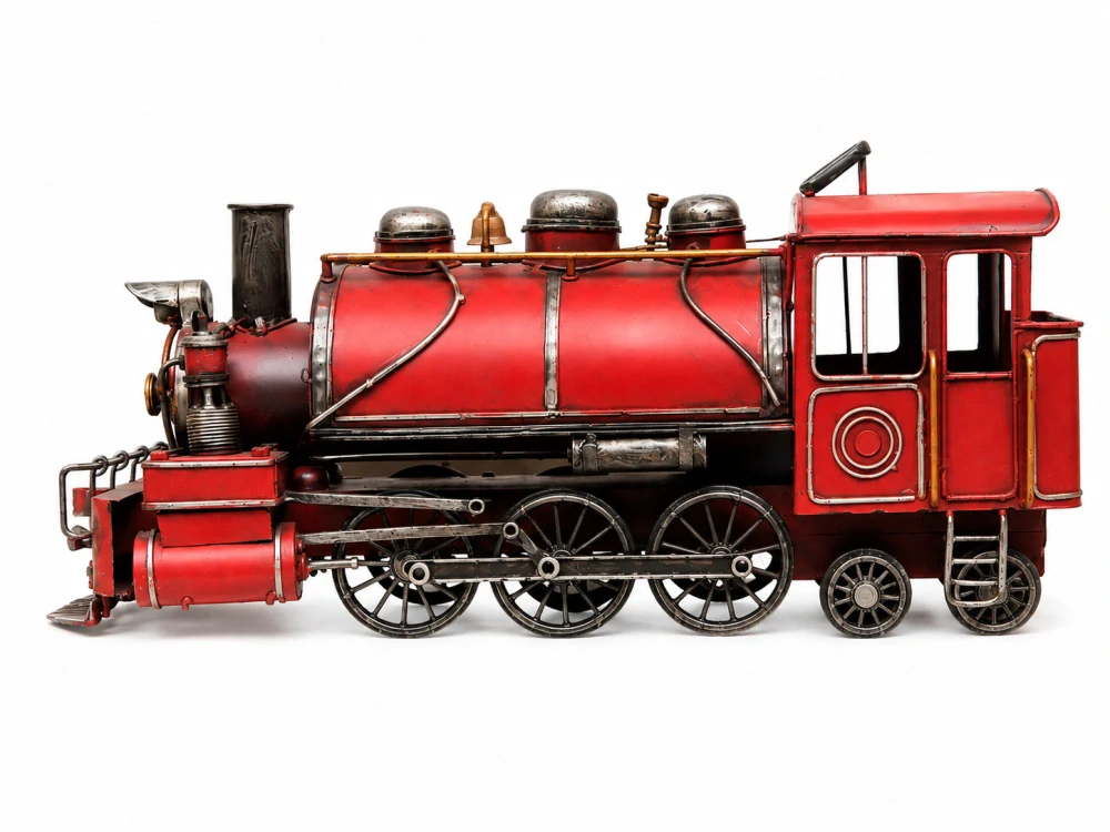 Model / maketa / figurka červená lokomotiva