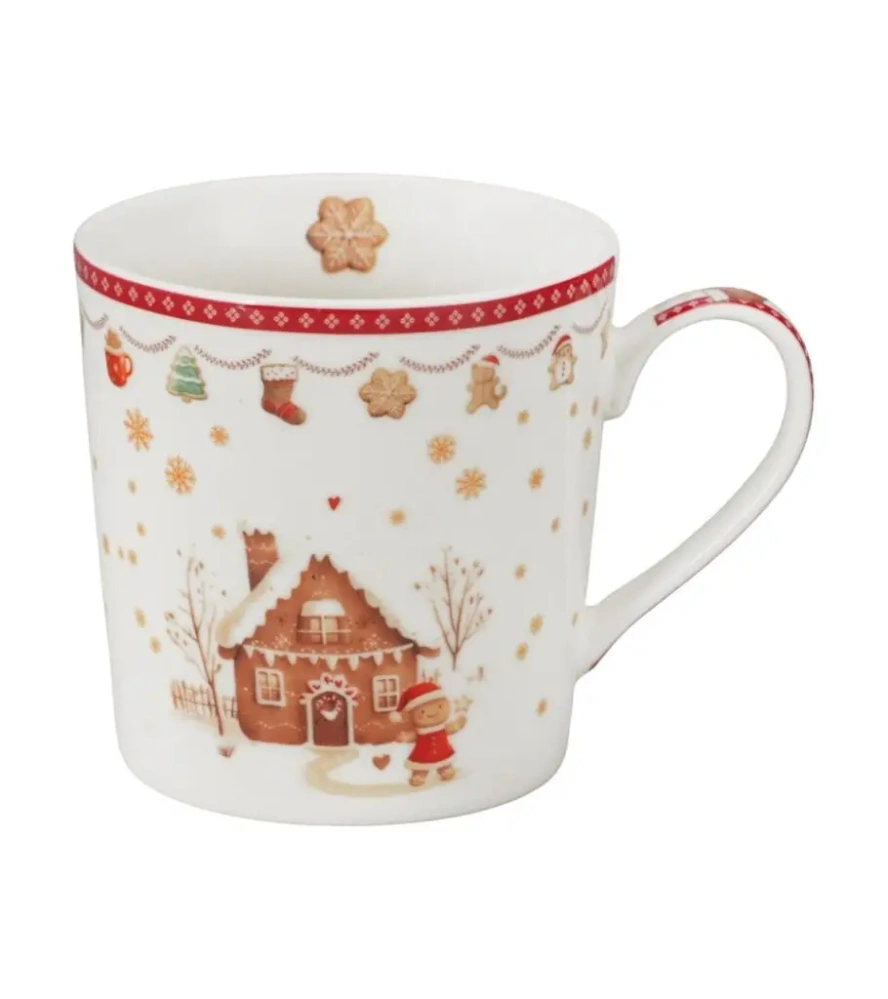 Porcelánový hrnek v dárkové krabičce Gingerbread House 360 ml