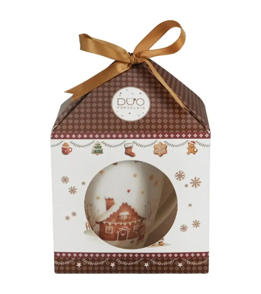 Porcelánový hrnek v dárkové krabičce Gingerbread House