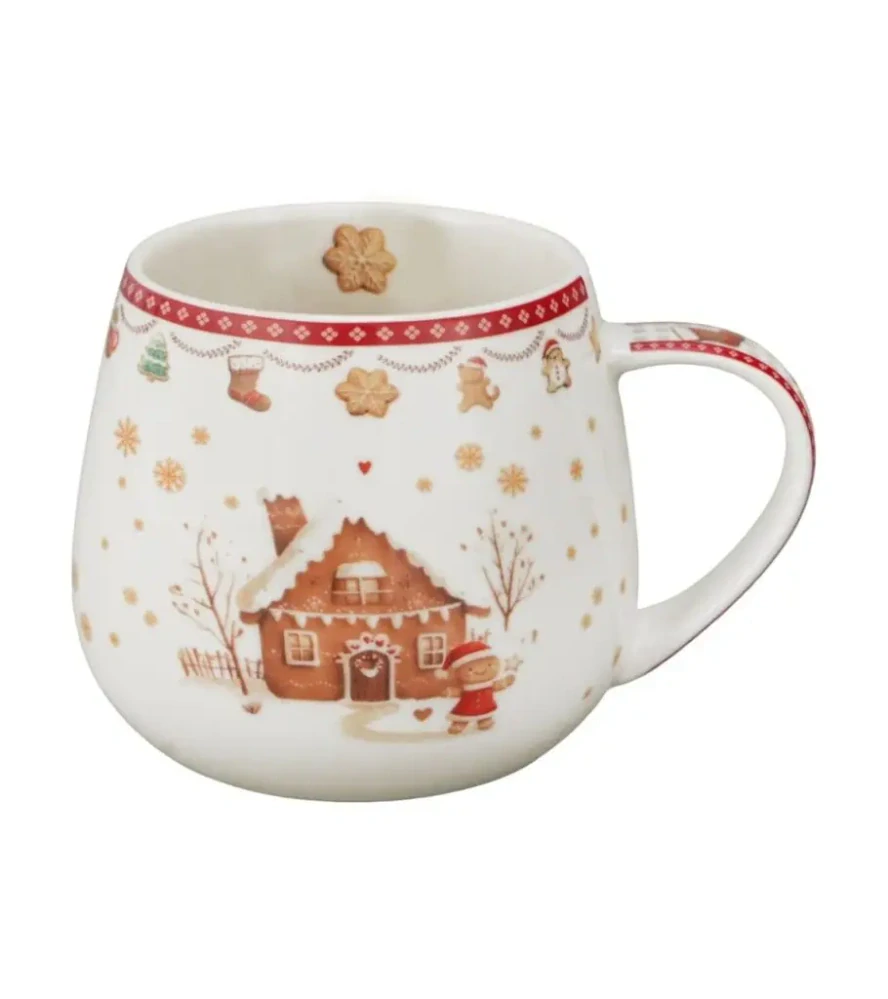 Porcelánový hrnek v dárkové krabičce Gingerbread House 430 ml