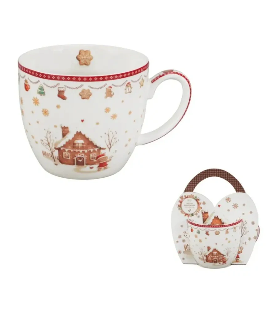 Porcelánový hrnek v dárkovém balení Gingerbread House