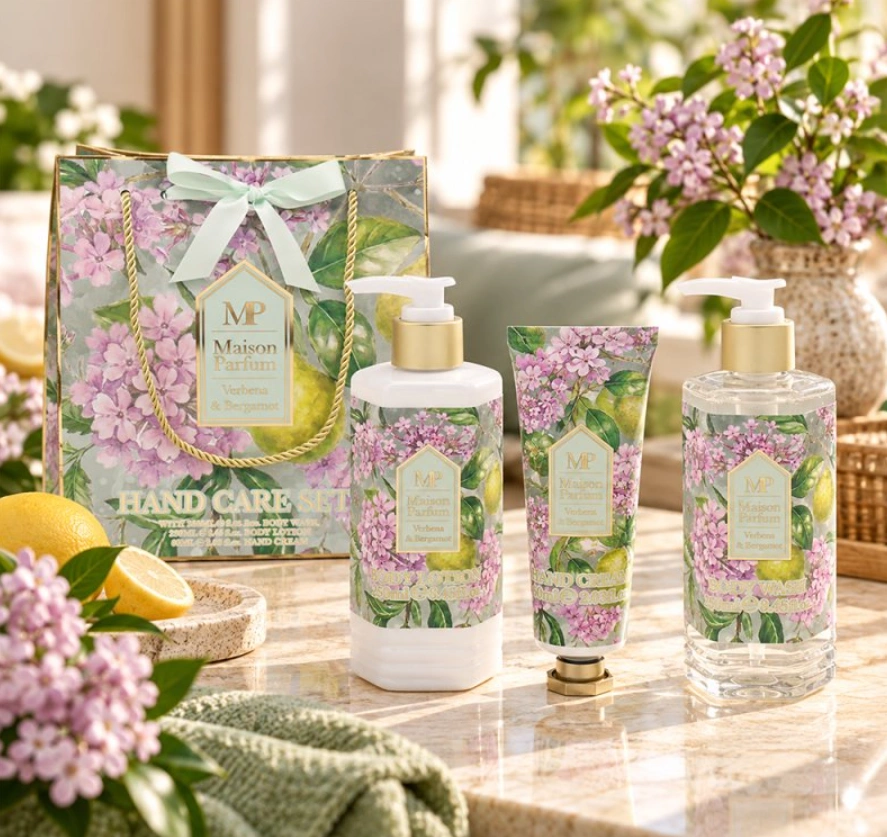 Maison Parfum Verbena & Bergamot – Luxusní dárková kosmetická sada na ruce