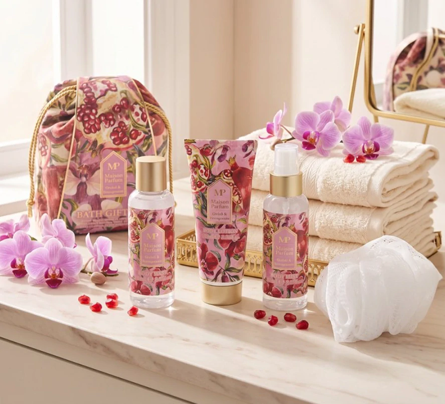 Maison Parfum Orchid & Pomegranate – Luxusní dárková tělová sada