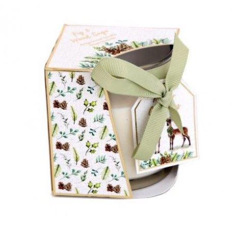 XMSG0121 Kalíšek sklo na svíčku zelený/ SRNKY