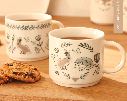 CL1793 COUNTRY ANIMALS hrnek ježek