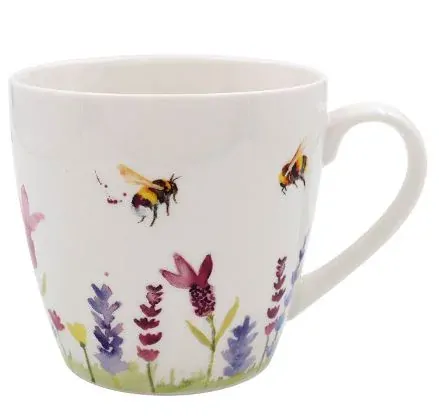 LP95625 Levandule a včelka hrnky 4 kusy set