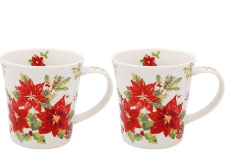 LP53863 Hrnky set 4 kusy Vánoční hvězda