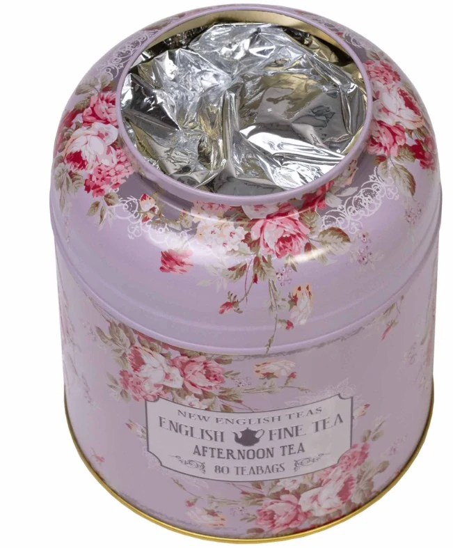 MD26 Anglický čaj 80 ks v kulaté dóze ENGLISH FINE TEA levand.
