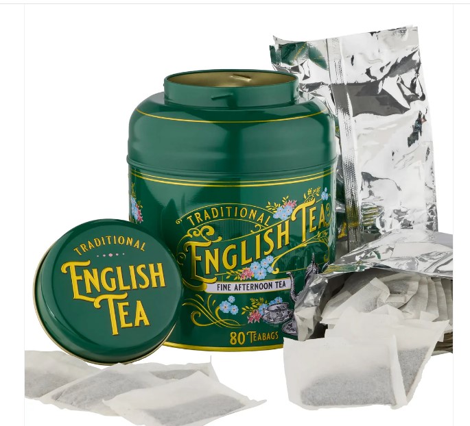 MD18 Anglický čaj 80 ks kulatá dóza zelená