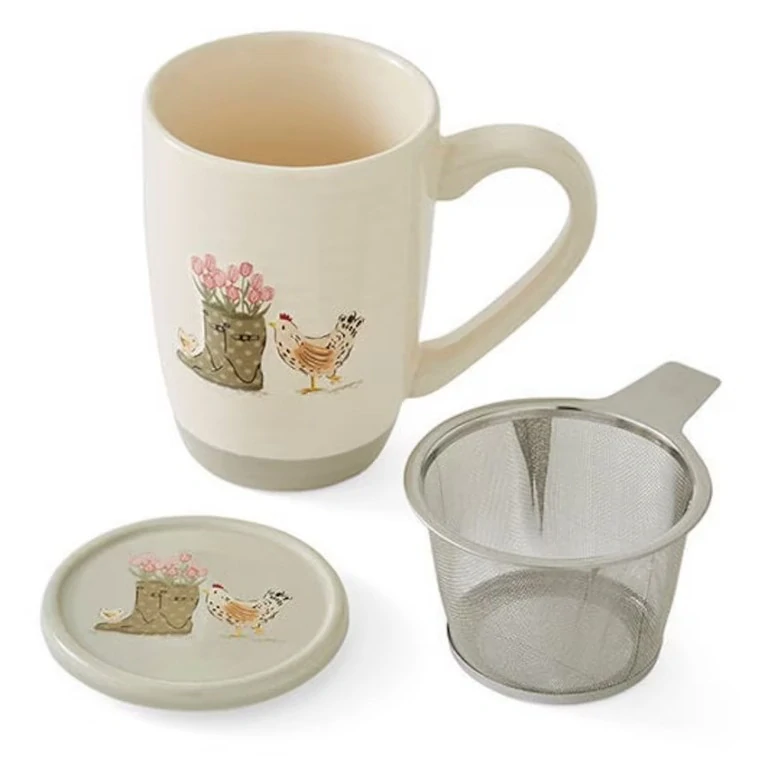 Hrnek Cooksmart Hen House Lane Infuser 