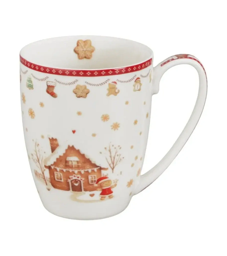 Porcelánový hrnek v dárkové krabičce Gingerbread House