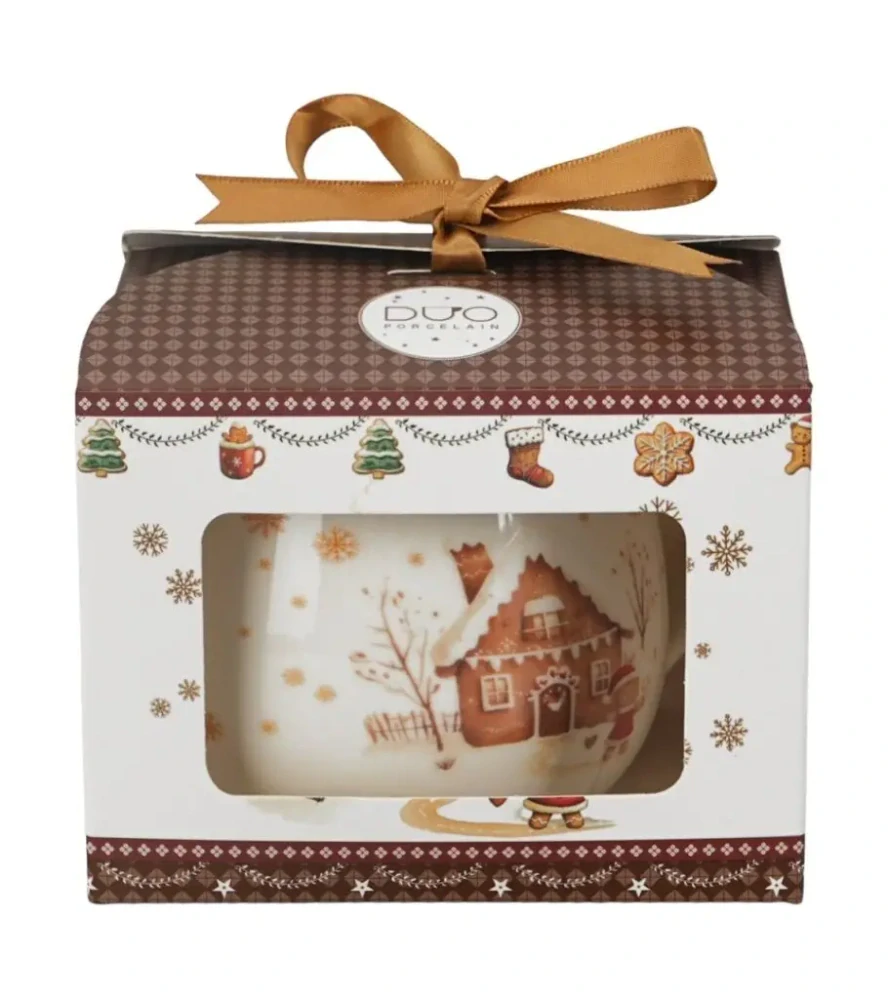Porcelánový hrnek v dárkové krabičce Gingerbread House 430 ml