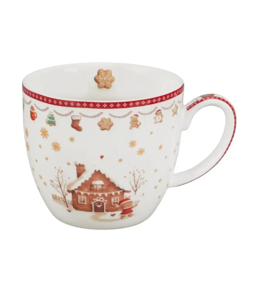 Porcelánový hrnek v dárkovém balení Gingerbread House