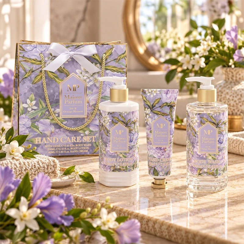 Dárková sada tělové péče 3 ks - Maison Parfum Iris & Orange Blossom