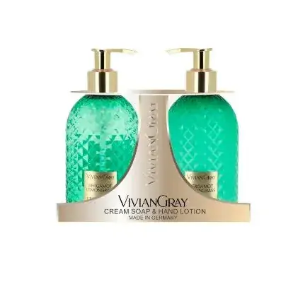 3549 VG set 2 x 300 ml sprchový gel a tělové mléko BERGAMOT a CITRONOVÁ TRÁVA 