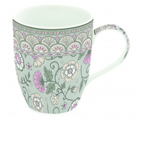 R0320-KAGR Plastové prostírání Kalamkari Sage zelené