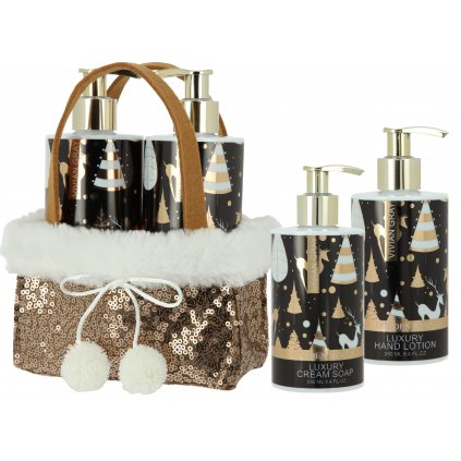 1445 set CREAM GLITTERIN  v dárkové tašce