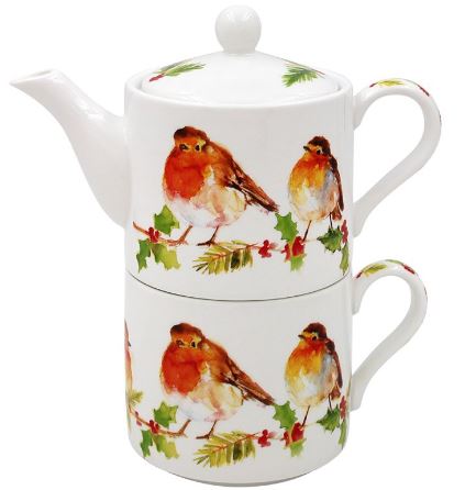 LP53822 Hrnek vysoký  WINTER ROBIN