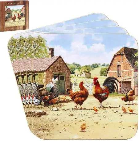 LP95940 hrnek slepice na dvorku