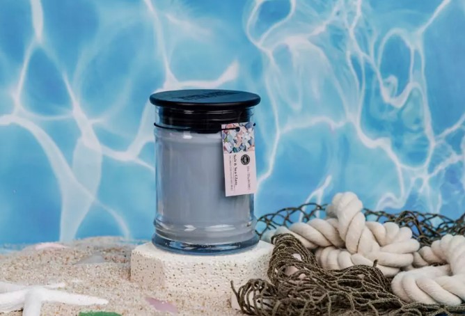 BW- Vonná svíčka ve skle malá SALT SEA GLASS