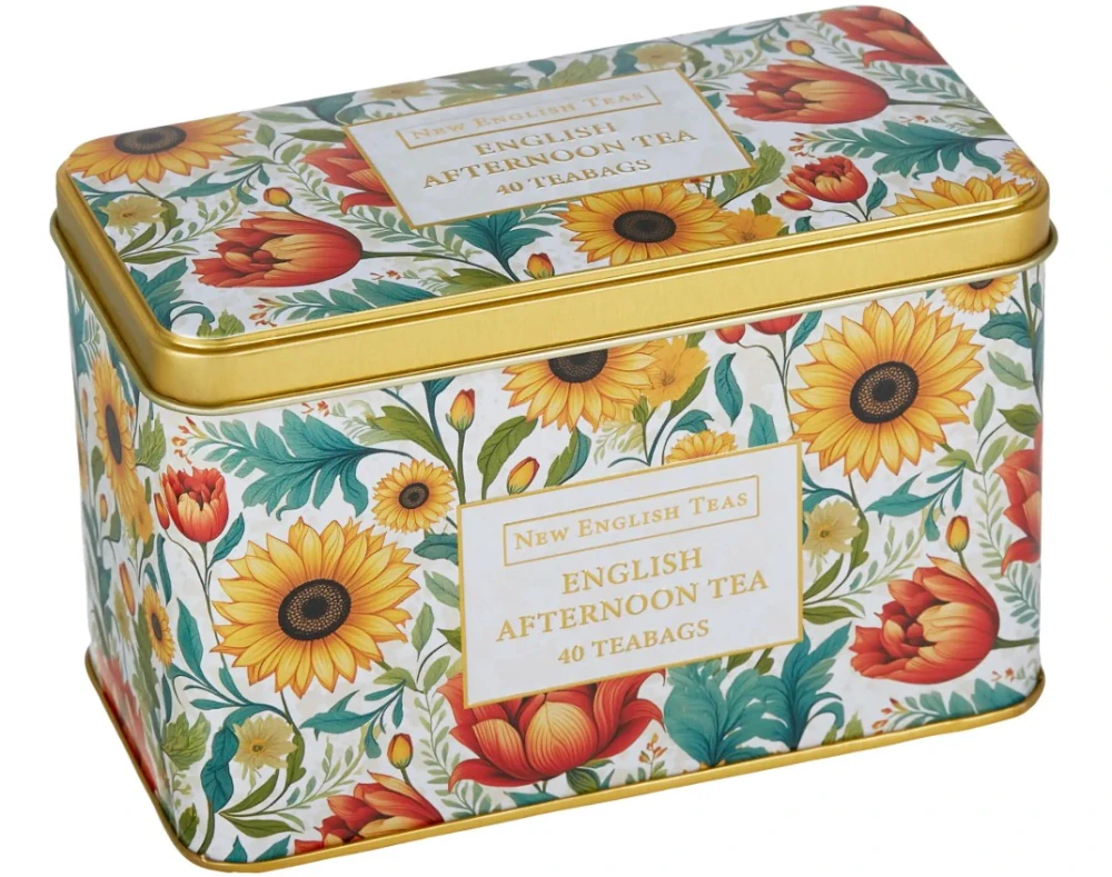 RS125 Anglický čaj 40 ks v plechu - Sunflower