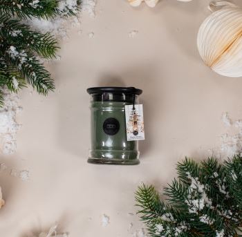 BW svíčka ve skle malá FESTIVE FRAISER