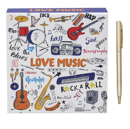 LP95541 hrnek  rovný LOVE MUSIC