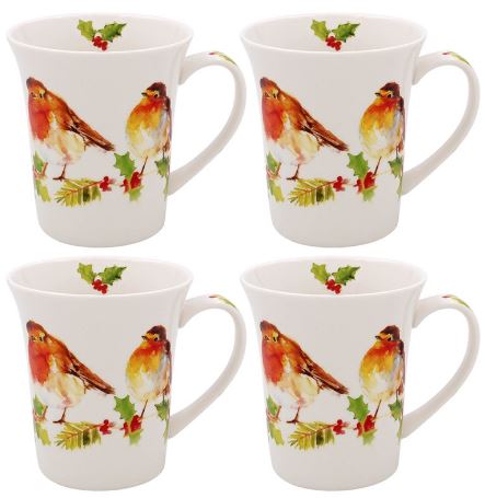 LP53822 Hrnek vysoký  WINTER ROBIN