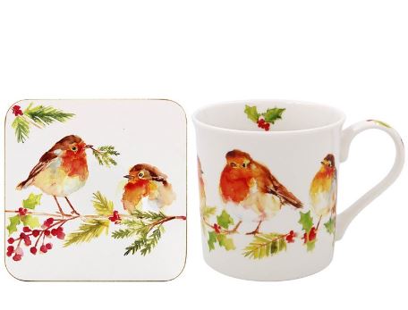 LP53822 Hrnek vysoký  WINTER ROBIN