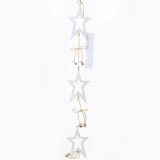 8001565 HVĚZDY závěs bílé