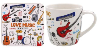 LP95545  set hrnek s korkem LOVE MUSIC