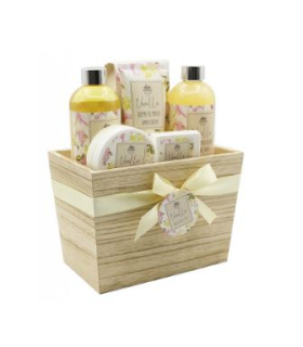 BNS61039 Kosmetický set ARGANOVÝ OLEJ v dřevěném koši