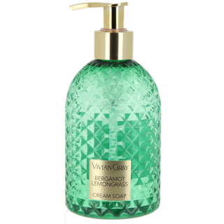 3540 Luxusní krémové mýdlo Bergamot a Citronová tráva. 300ml.  GEMSTONE GREEN.