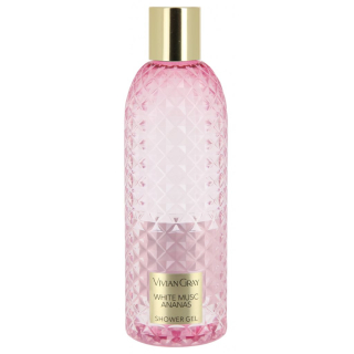 3532 Sprchový gel Bílé pižmo a Ananas. 300ml.  GEMSTONE PINK.