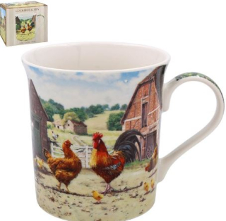 LP95940 hrnek slepice na dvorku