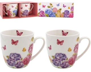 LP95728 hrnky 2 ks set Hortenzie